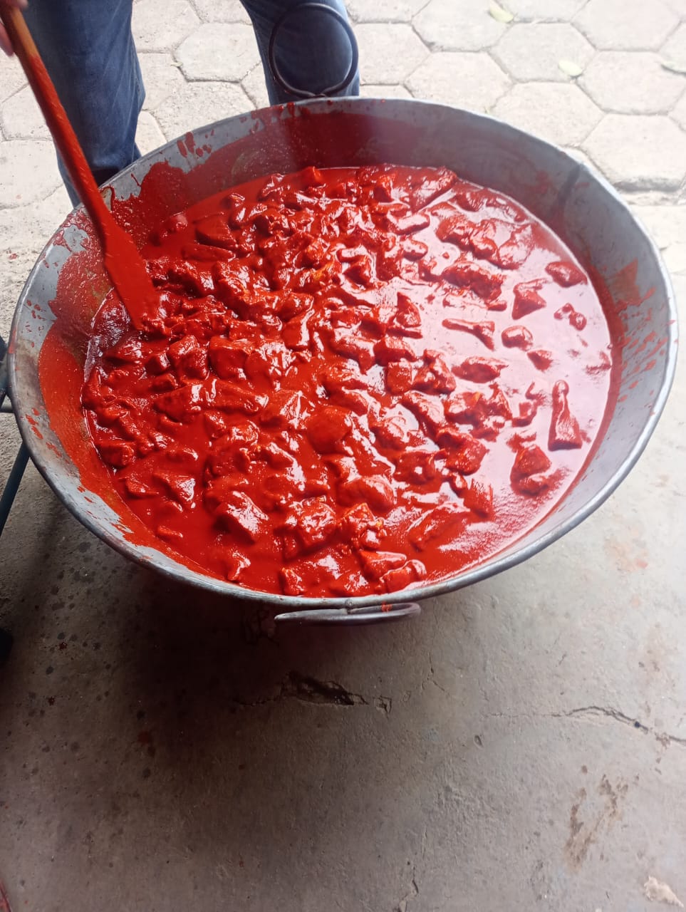 Preparación de guiso tradicional